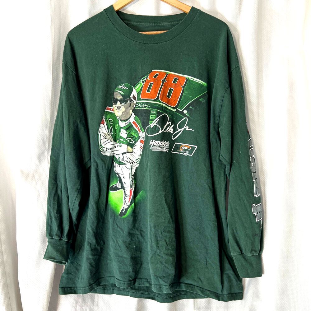 88 Dale Jr Long Sleeve Mens Vintags‎ Shirt Nascar Sz XL